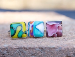 Image of A Splash of Colour - Pendants Earrings and Rings
