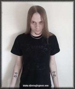 Image of Shining "Antihumanitarian" Black T-shirt - with Black print