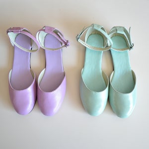 Image of Vita color block open sandal/ballet flats
