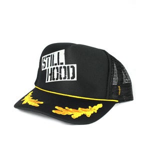 Image of SH Stencil Hat  Gold Oak Leaf