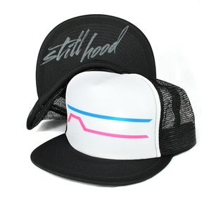 Image of SH Dash Logo Hat  Neon Pink & Blue