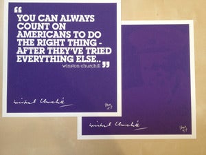 Image of CHURCHILL TEST PRINT SET by ikon