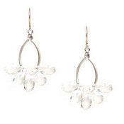 Image of briolette earring: clear