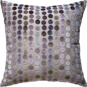 Image of Linen and Velvet Dots Pillow