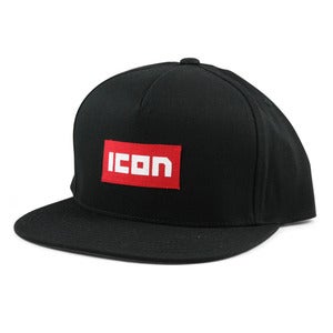 Image of Icon Logo Snapback Hat Black