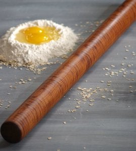 Image of Pasta Rolling Pin, handturned rolling pin, wood kitchenwares