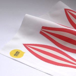 Image of Fabric Panel - Red Stripe Hot Air Balloon