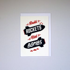 Image of Rockets not Bombs Card