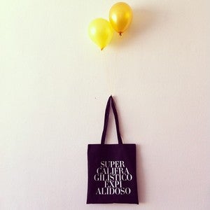 Image of SUPERCALIFRAGILISTICOEXPIALIDOSO TOTE BAG
