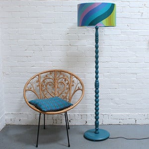 Image of Vintage Teal Floor Lampbase
