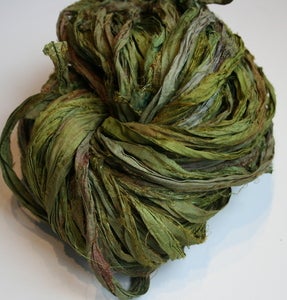 Image of Beanstalk Reclaimed Silk Sari Ribbon