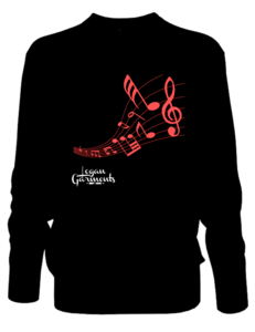 Image of LG Music Jumper Black/Red