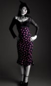 Image of high waisted pencil fishtail skirt