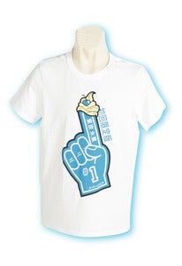Image of LTD EDITION Foam Finger - blue on white