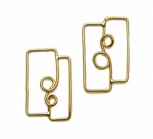 Image of Gold wire earrings