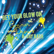 Image of Glow in the Dark printable invitations