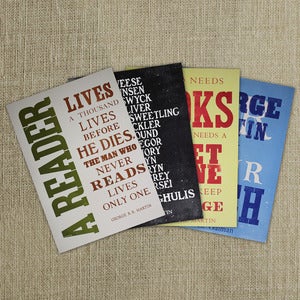 Image of Suite of Four George R. R. Martin broadsides