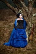 Image of Taffeta Elegance Skirt in Deep Blue