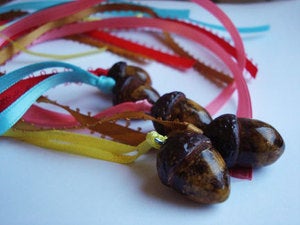 Image of little happy acorn charm