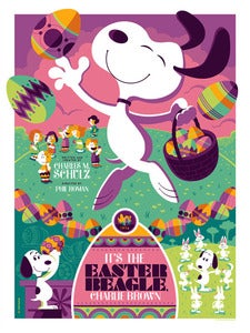 Image of it's the easter beagle, charlie brown : variant edition AP screenprint