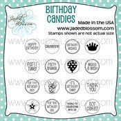 Image of Birthday Candies (4x4) ~ Peachy
