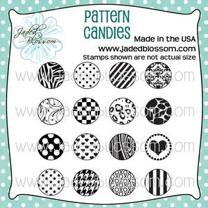 Image of Pattern Candies (4x4) ~ Peachy
