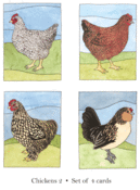 Image of Chickens II Card Set