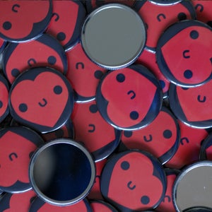 Image of Happy Heart- Pocket Mirror