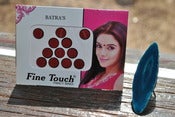 Image of Agate Slice Ring in Deep Celestial blue & Traditional Bindi Set
