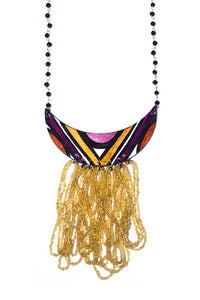 Image of Purple Reign Beaded Necklace 