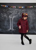 Image of Little Owl Coat in Grey, Pink Or Burgundy