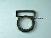 Image of WHITE BRASS STACKABLE RING-PEDESTAL