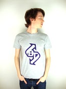 Image of Bullet Train - Light Grey T - Purple Logo