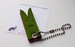 Image of Smile & Cry Rabbit  Key Bangle - orange & green
