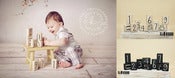 Image of Wooden Number Blocks - BLACK or CREAMY WHITE - Vintage Style