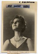 Image of A WOMAN OF VERY SPECIAL QUALITY & LONG EYE LASHES VINTAGE PHOTO