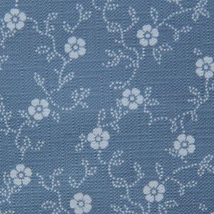Image of Wallpaper/blue with flowers