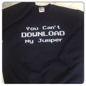 Image of Can't Download Jumper (Black/White Text) 
