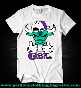 Image of Perdiem Clothing Jordan 5 Grape Tee White