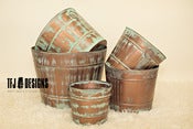 Image of Copper Tubs - FIVE Sizes - Vintage Style - Newborn Toddler Child