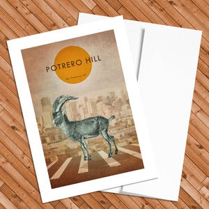 Image of Potrero Hill - 5x7 Postcard