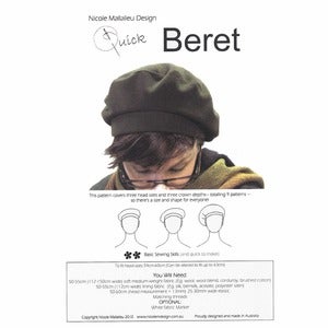 Image of You Sew Girl - Adults Beret Pattern