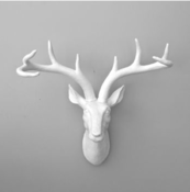 Image of White Reindeer Wall Art 