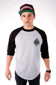 Image of ORIGINALS 3/4 SLEEVE - BLACK