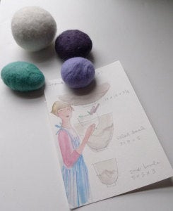 Image of Wish Rocks 4 You - emerald green, eggplant, lavender, snow white