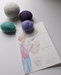 Image of Wish Rocks 4 You - emerald green, eggplant, lavender, snow white