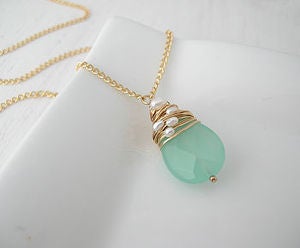 Image of Seaglass Briolette Necklace