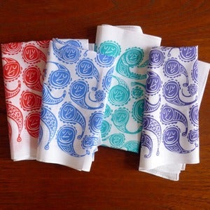 Image of Happy Paisley Hankies - set of two
