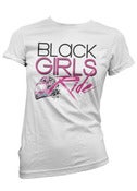 Image of Black Girls Ride Logo Tee