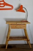 Image of table de chevet vintage 60's rotin